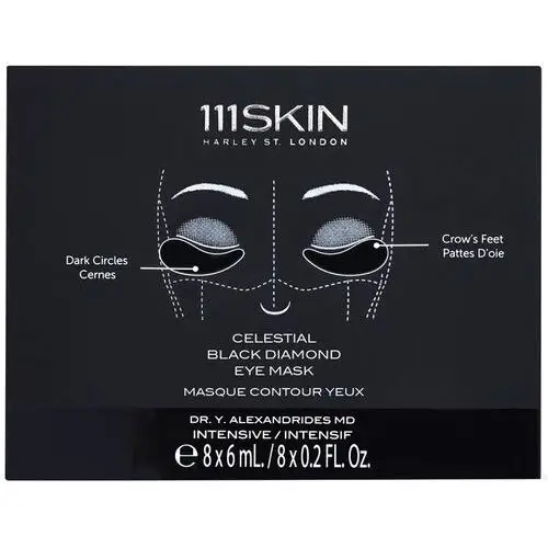 111skin celestial black diamond eye mask box (8 x 6 ml)