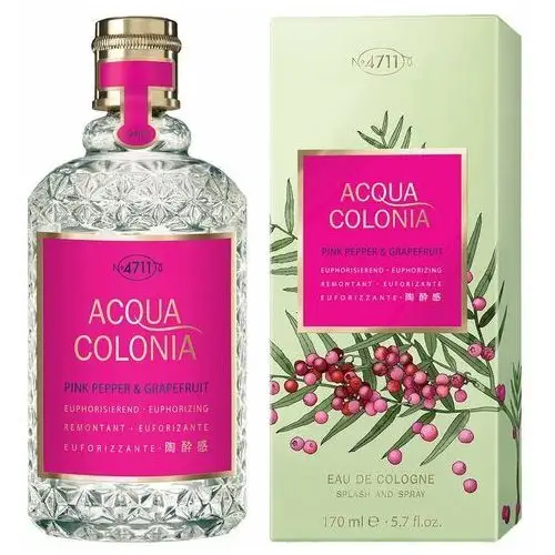 4711 , acqua colonia pink pepper & grapefruit, woda kolońska, 170 ml