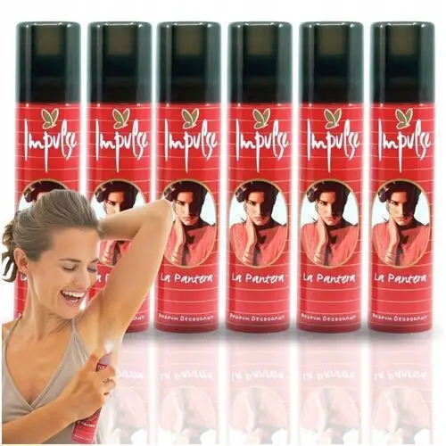 6x Impulse La Pantera Kultowy Dezodorant W Sprayu Parfum Deodorant 100ML