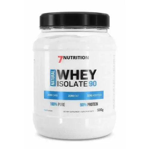 7 Nutrition NATURAL WHEY ISOLATE 90 Naturalny izolat białka serwatkowego WPI90 (500 g.)