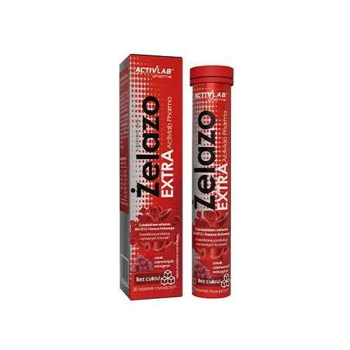 Activlab żelazo extra - 20tabs. (musujących) - red grape Activlab pharma