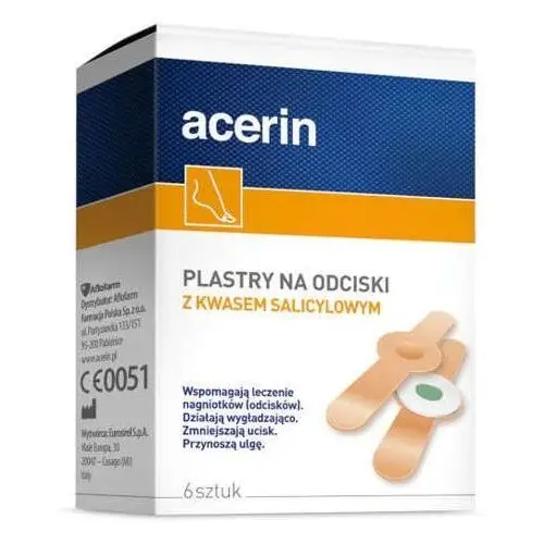 Aflofarm Acerin plastry na odciski x 6 sztuk