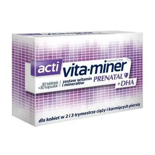 Aflofarm Acti vita-miner prenatal + dha x 30 tabletek + 30 kapsułek
