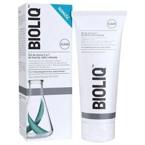 Bioliq clean żel do mycia 3w1 do twarzy, ciała i włosów 180ml Aflofarm
