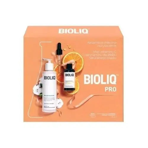 Bioliq pro zestaw mleczko micelarne 135ml + serum z witaminą c 20ml Aflofarm