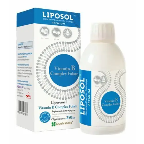 Aliness LIPOSOL LIPOSOMAL VITAMIN B COMPLEX FOLATE Kompleks witamin B w liposomach