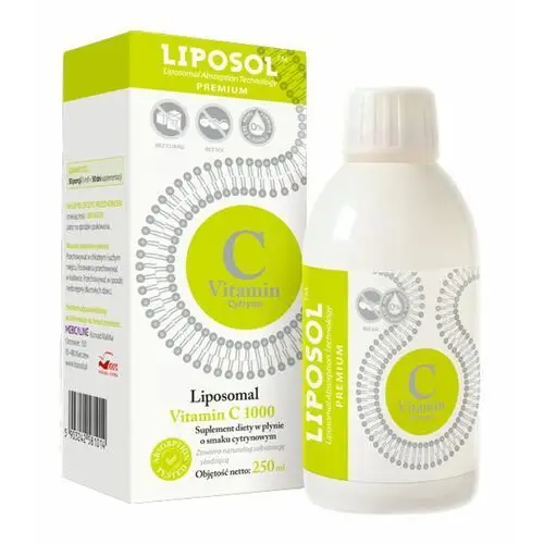 Aliness LIPOSOL LIPOSOMAL VITAMIN C 1000 Liposomalna witamina C (buforowana) o smaku cytrynowym