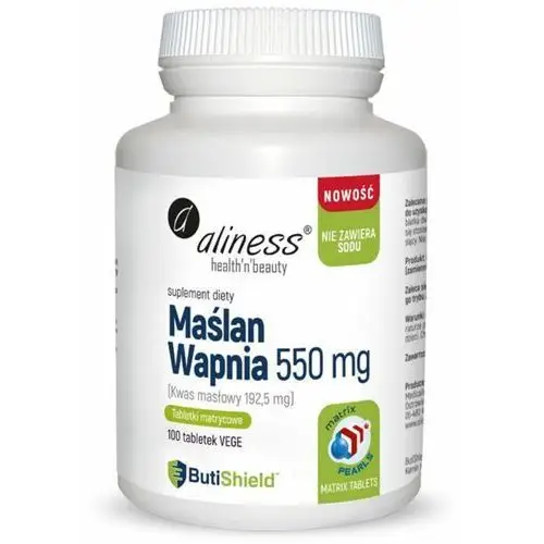 Aliness MAŚLAN WAPNIA 550 mg (Kwas masłowy 192.5 mg)