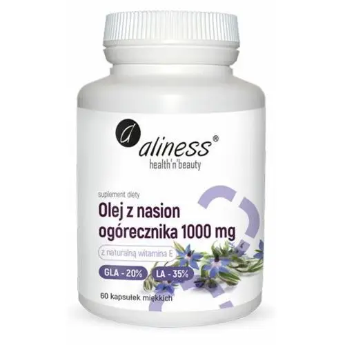 Aliness OLEJ Z NASION OGÓRECZNIKA 1000 mg