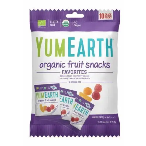 Aliness Yumearth organic fruit snack żelki bez żelatyny