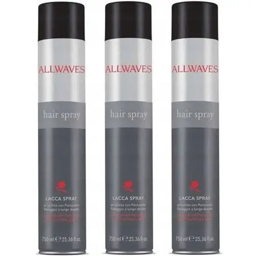 Allwaves Lakier Do Włosów Bardzo Mocny 3x750 ml