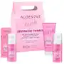 Aloesove pink zestaw do twarzy - balsam do demakijażu 75ml + peeling 50ml + krem na noc 50ml Aloesowe Sklep