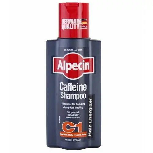 Alpecin hair energizer coffein shampoo c1 szampon z kofeiną dla mężczyzn stymulujący wzrost włosów 250 ml