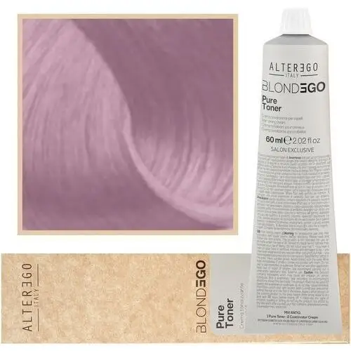 Alter ego blondego pure toner, toner do włosów dusty pink, 60ml