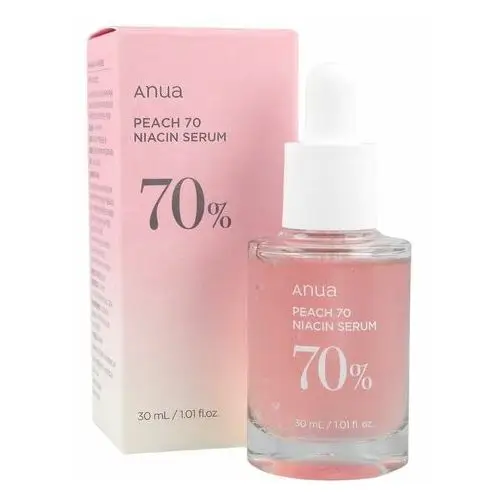 Anua - peach 70% niacinamide serum, 30ml - rozświetlające serum do twarzy