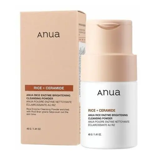 Anua rice enzyme brightening cleansing powder 40g - wielofunkcyjny peelingujący puder oczyszczający