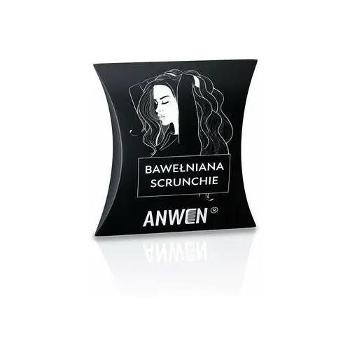 Bawełniana scrunchie czarna Anwen