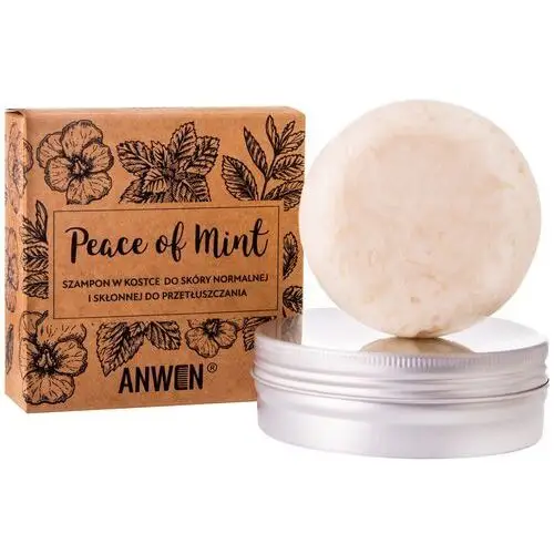 Anwen peace of mint szampon w kostce z puszką 75 g