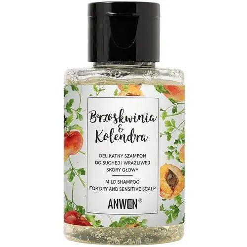 Anwen Szampon Brzoskwinia i Kolendra - łagodny szampon do włosów, 50ml