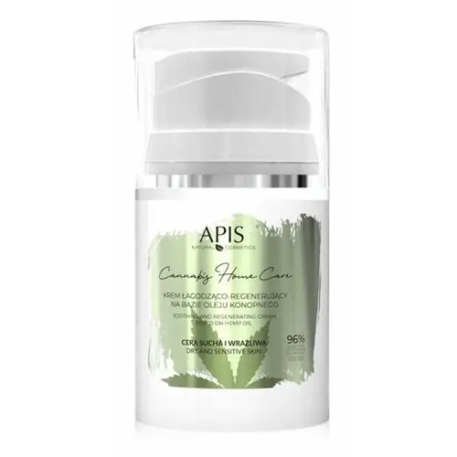 Cannabis home care soothing and regenerating cream krem łagodząco-regenerujący na bazie oleju konopnego (5542) Apis