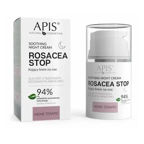 Krem do twarzy na noc kojący 50 ml Apis Natural Cosmetics Rosacea-Stop