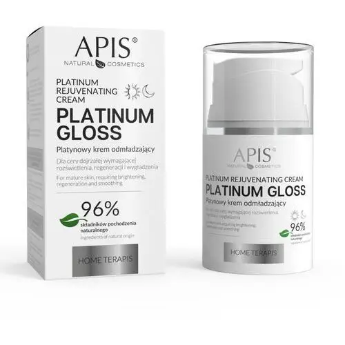 Krem odmładzający platynowy 50 ml Apis Natural Cosmetics Platinum Gloss