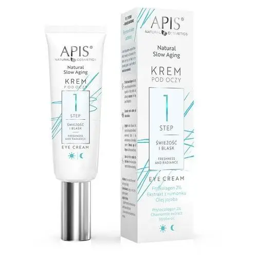 Apis natural cosmetics Krem pod oczy świeżość i blask 15 ml natural slow aging