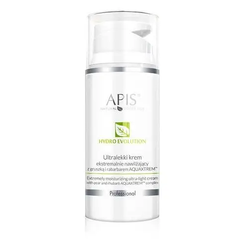 Apis natural cosmetics Ultralekki krem nawilżający z gruszką i rabarbarem 100 ml hydro evolution