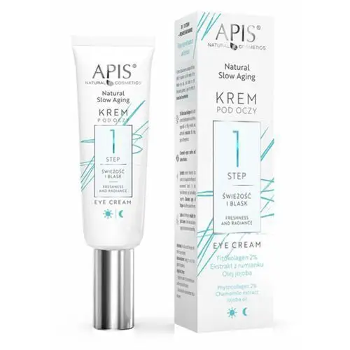 Apis NATURAL SLOW AGING EYE CREAM STEP 1 FRESHNESS AND RADIANCE Krem pod oczy - świeżość i blask (8833)