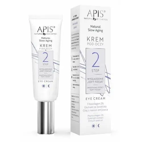 Apis natural slow aging eye cream step 2 smoothing effect soft focus krem pod oczy - wygładzenie soft focus (8857)