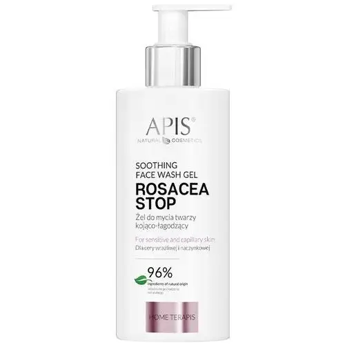 Apis rosacea-stop kojąco-łagodzący żel do mycia twarzy/ 300ml Apis professional