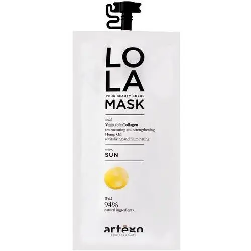 Artego Lola Mask Sun - maska do włosów jasnych i w odcieniu platynowego blondu, 20ml