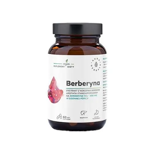 AURA HERBALS - Berberyna - 60caps.Zdrowie i uroda