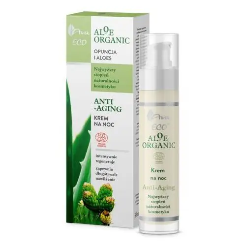 Ava Aloe Organic krem na noc anti-aging Opuncja i Aloes 50ml, 4475