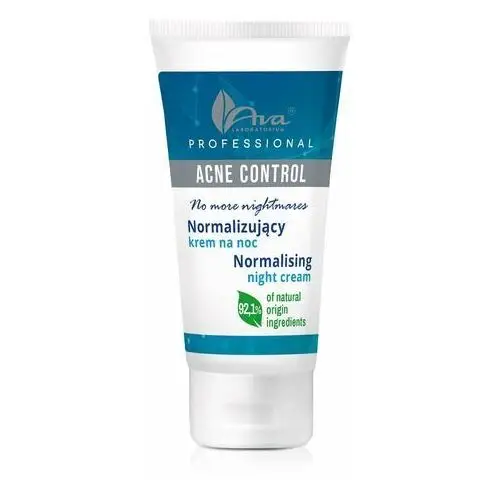 Ava laboratorium Krem do twarzy na noc normalizujący 50 ml acne control