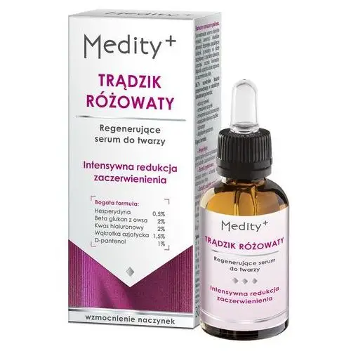 Trądzik różowaty regenerujące serum do twarzy medity+ Ava laboratorium