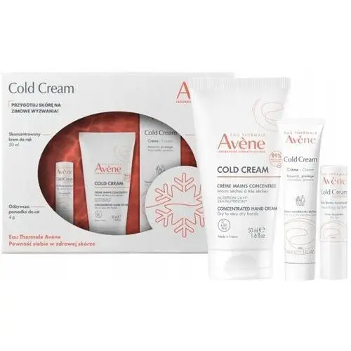 Avene Zestaw Cold Cream krem do rąk krem do twarzy pomadka