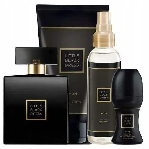 Avon Little Black Dress Zestaw 4 Kosmetyków Woda+balsam+kulka+mgiełka