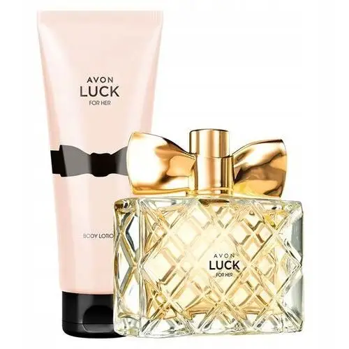 Avon Zestaw Damski Luck 2w1 Perfumy 50 ml Balsam 125 ml dla Niej