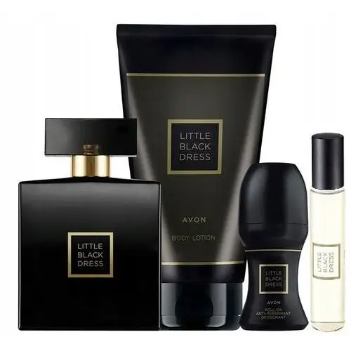 Avon Zestaw Kosmetyków Little Black Dress Perfumy,Balsam, Kulka, Perfumetka