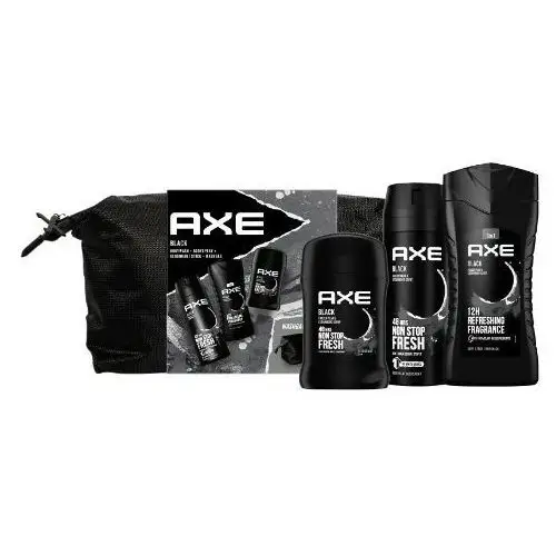 Axe Black Men Gift Set ( Shower Gel 250 ml + Deodorant spray 150 ml + Deo Stick 90 g )