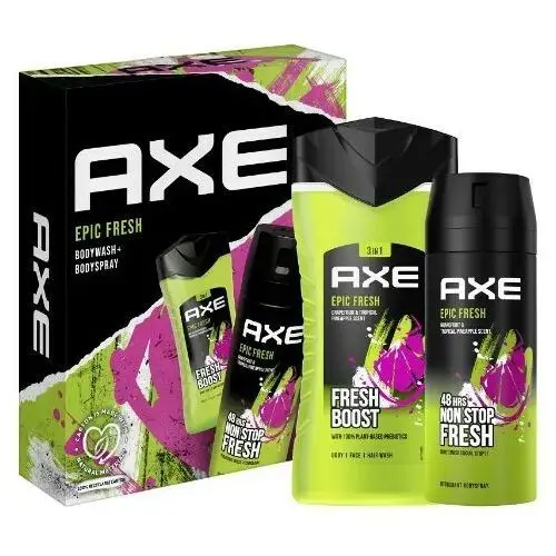 Epic fresh men gift set ( deodorant spray 150 ml + shower gel 250 ml) Axe