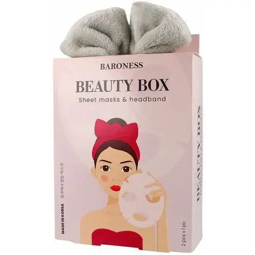 Baroness zestaw beauty box: opaska + 2 maski