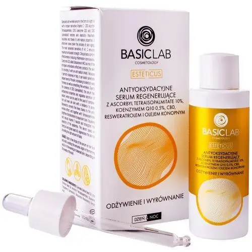 Basiclab - antyoksydacyjne serum regenerujące, odżywienie wyrównanie 30ml nowość, BASL107