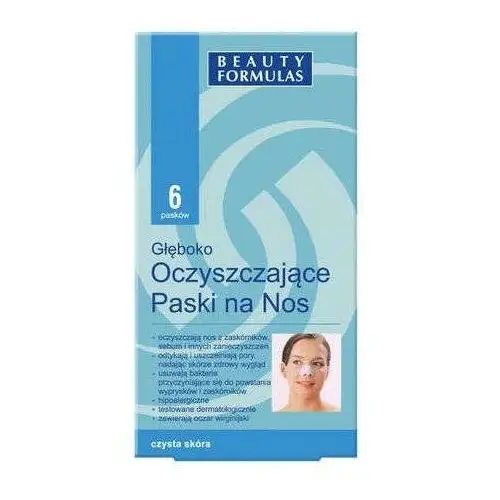 Paski głęboko oczyszczające na nos x 6 sztuk Beauty formulas