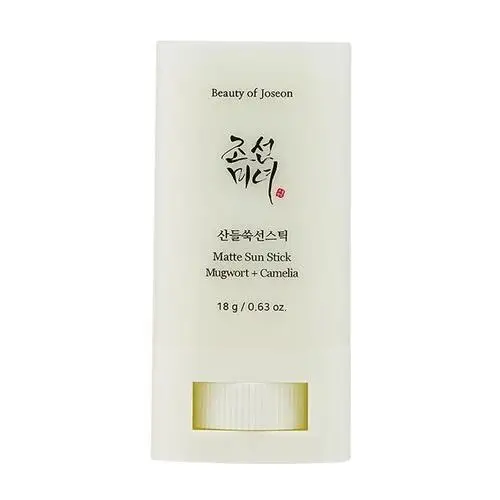 Beauty of joseon - matte sun stick: mugwort + camilia spf50 pa++++, 18g - spf w formie sztyftu