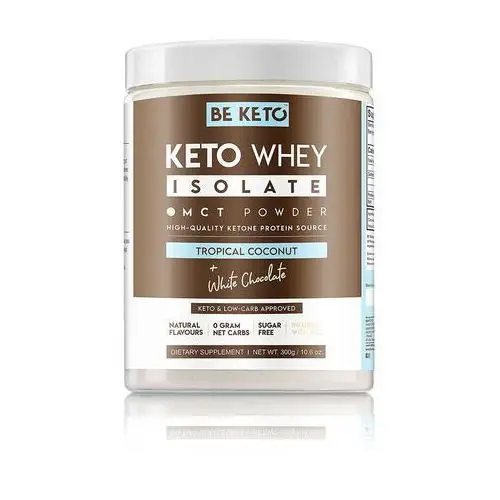 Keto Izolat Białka z MCT Kokos i Biała Czekolada BeKeto Odżywki Białkowe,34