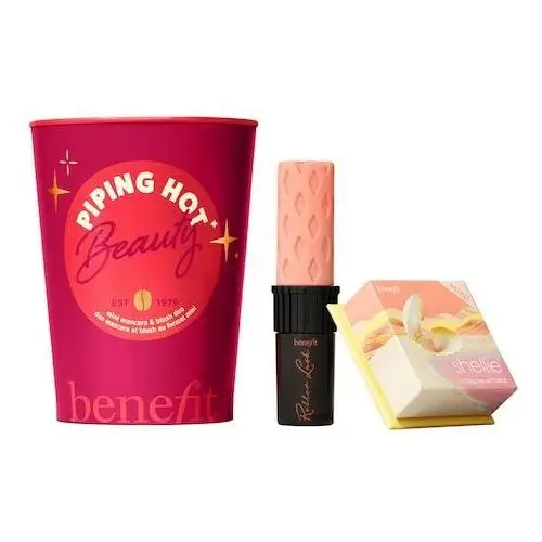 Benefit cosmetics Piping hot beauty - swiąteczny zestaw z maskarą i różem w mini wersjach