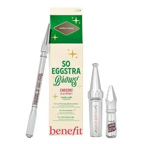 So Eggstra Brows - świąteczny zestaw z kredką, żelem i woskiem do brwi