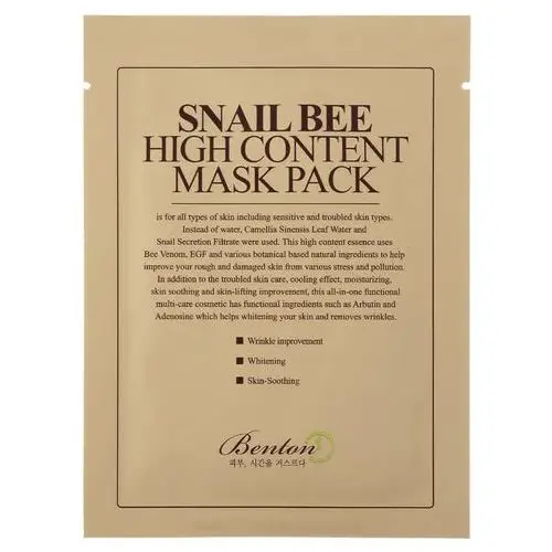 Benton Snail Bee High Content Mask